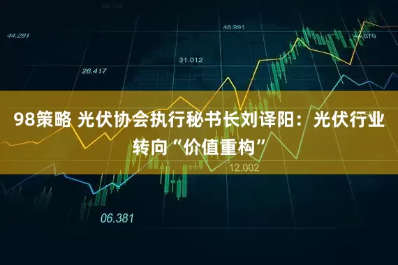 98策略 光伏协会执行秘书长刘译阳：光伏行业转向“价值重构”